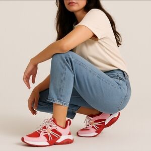 Lacoste AG-LT 23 Lite Pink Red Sneakers Women’s Size 6 US / 37 EU